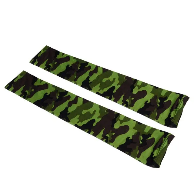 1 Pair Fishing Arm Sleeves Breathable Outdoor Cycling Running Arm Warmers Protectors For Sun Protection Sleeves Compression