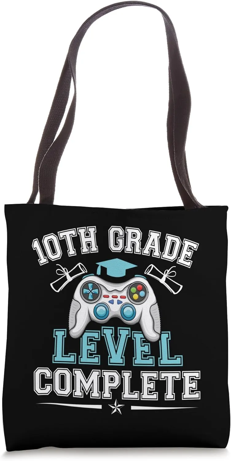 10th Grade Level Complete Graduation 2025 Class Tenth Grade Tote Bag