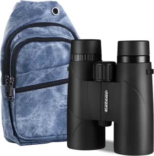 12x42 ED Binoculars for Adults High Powered-24mm Large Eyepieces-Rainproof Crossbody Bag & Ergonomic Neck Strap Included-Ideal for Hunting, Bird Watching, Travel, Schools & Field Trips