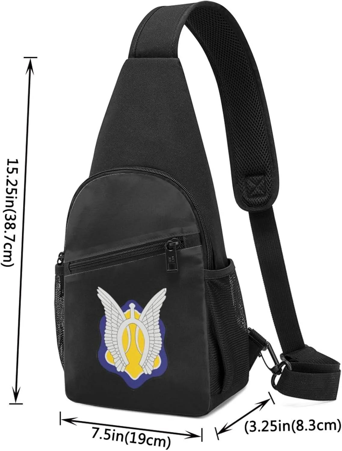 17th Cavalry Regiment Unisex Chest Bag Lightweight Crossbody Shoulder Bag Travel Pocket