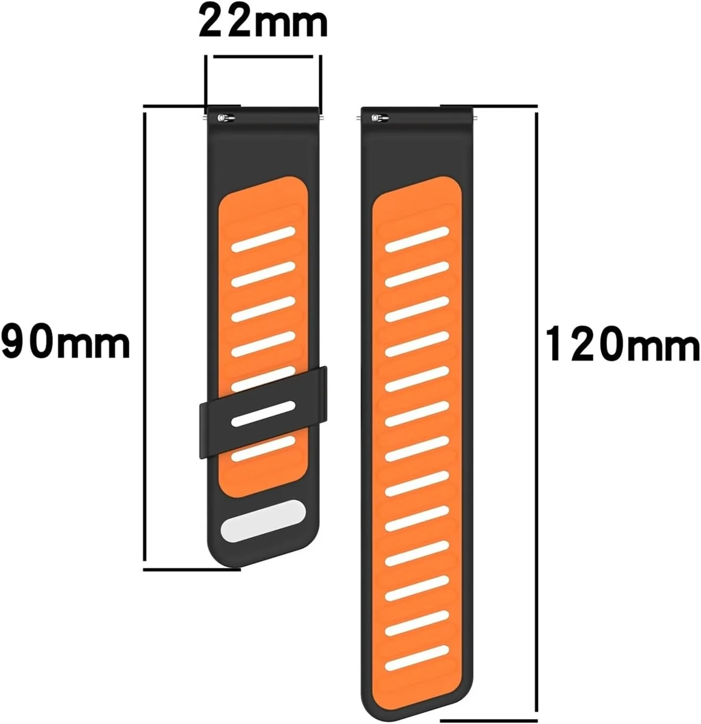 22mm Silicone Breathable Band For Huawei Watch Ultimate GT4 GT5 GT5Pro 46MM GT3 GT2 Replace Sports Bracelet