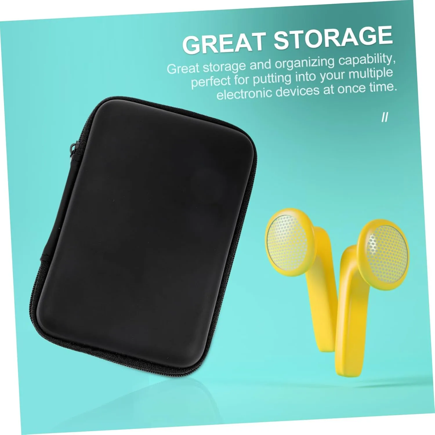 2sets Portable Waterproof Case for Travel Cord Organizer Bag Cable Management Organizers 2pcs*2