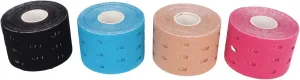 4Pcs Kinesiology Tape, Therapeutic Athletic Support Tape Kinesiology Tape Roll Muscle Tape Waterproof Elastic Breathable Comfortable Athletic Body Tape for Sports Fitness