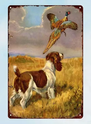 500 Piece Jigsaw Puzzle for Adults and Families - Springer Spaniel Dog Pheasant Hunting Wooden Jigsaw Puzzle - Family Fun & Leisure Beginner Jigsaw Puzzle Toys for Adults Stress Relief