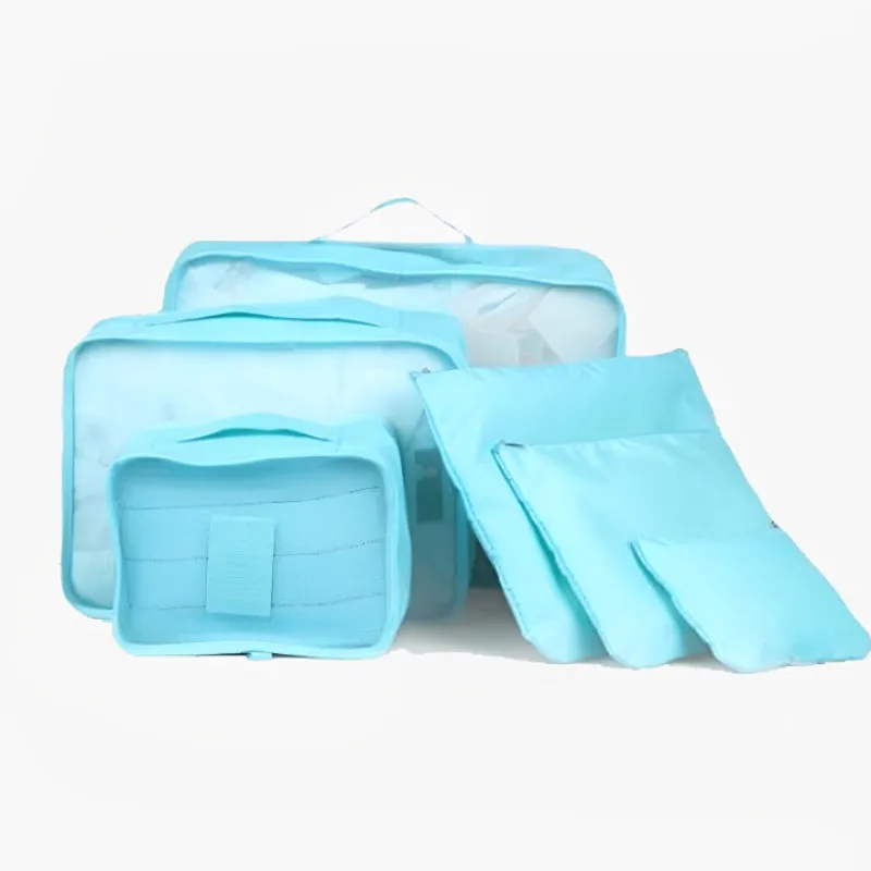 6 PC Portable Travel Luggage Packing Cubes