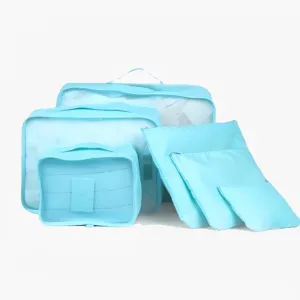 6 PC Portable Travel Luggage Packing Cubes
