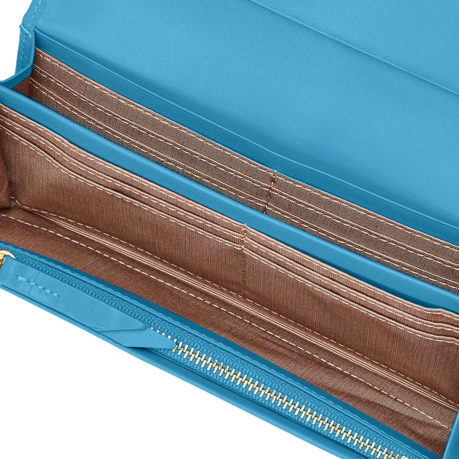 65-6714 La Mer Purse Long Wallet, Sky Blue