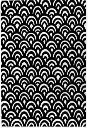 Abstract Wave Print,Portable Wooden Jigsaw Puzzle for Adults,Japanese Wave Style Print,Birthday Gift for Family and Friends,Black White Plastic Box Storage 1000PCS