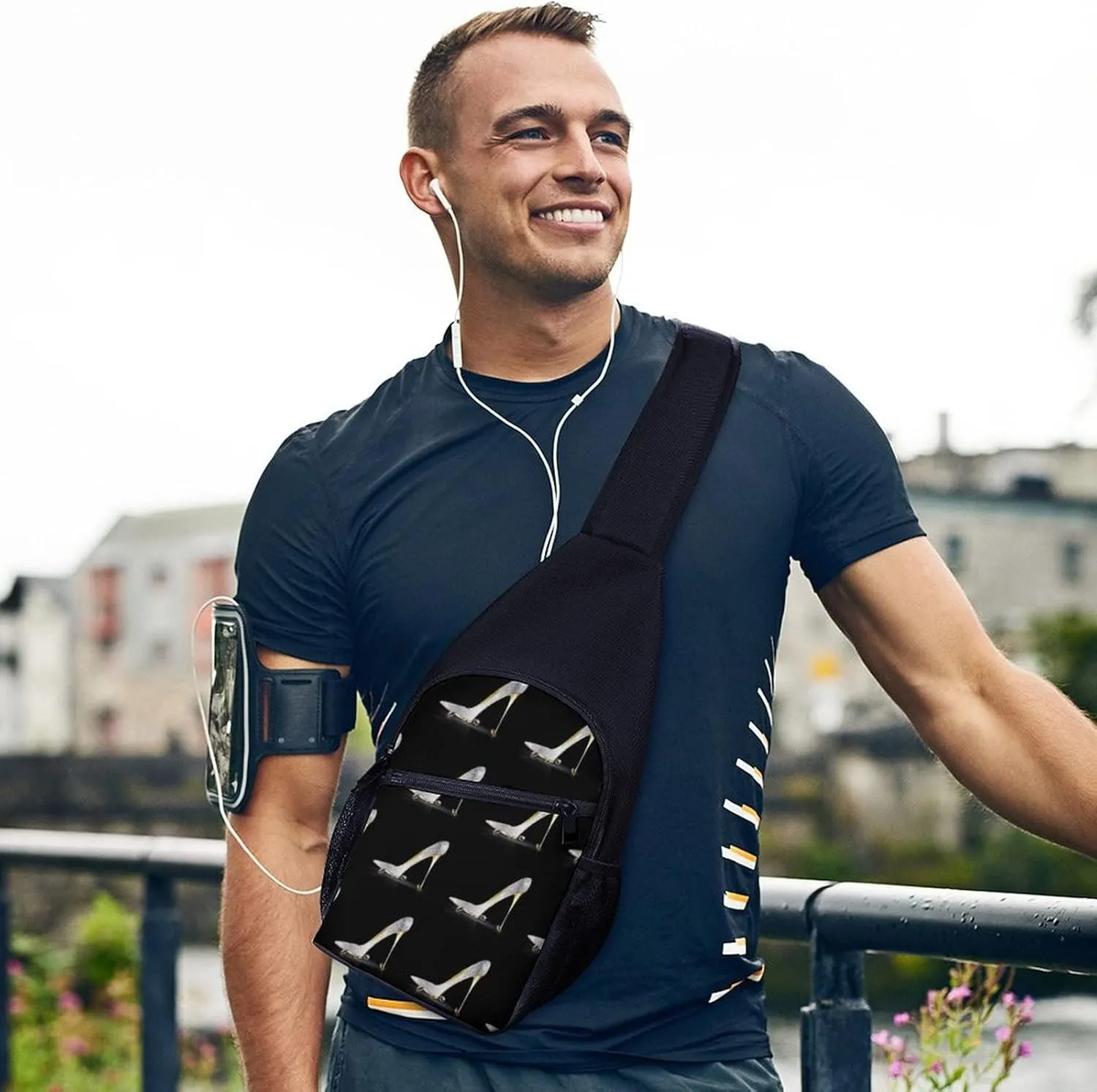 Adjustable Fanny Waist Pack Pouch, Crossbody Durable Runners Bag Wallet for Sports Cycling Gym Hiking Fitness Women Men