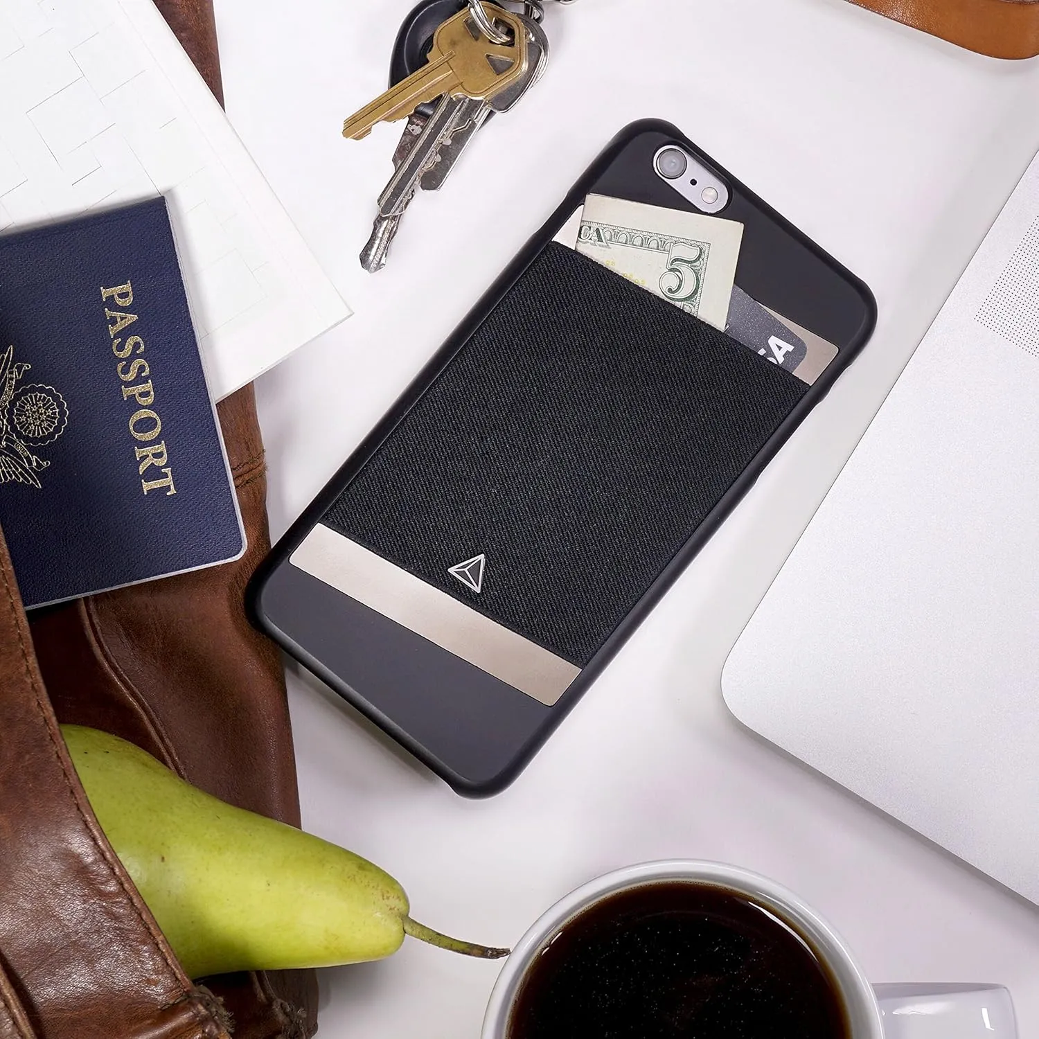 Adonit iPhone iPhone 6 Plus /6s Plus Wallet Case - Ultra and Slim with Card Holder Slot, Lightweight and Classic Design - Retail Packaging - Slate