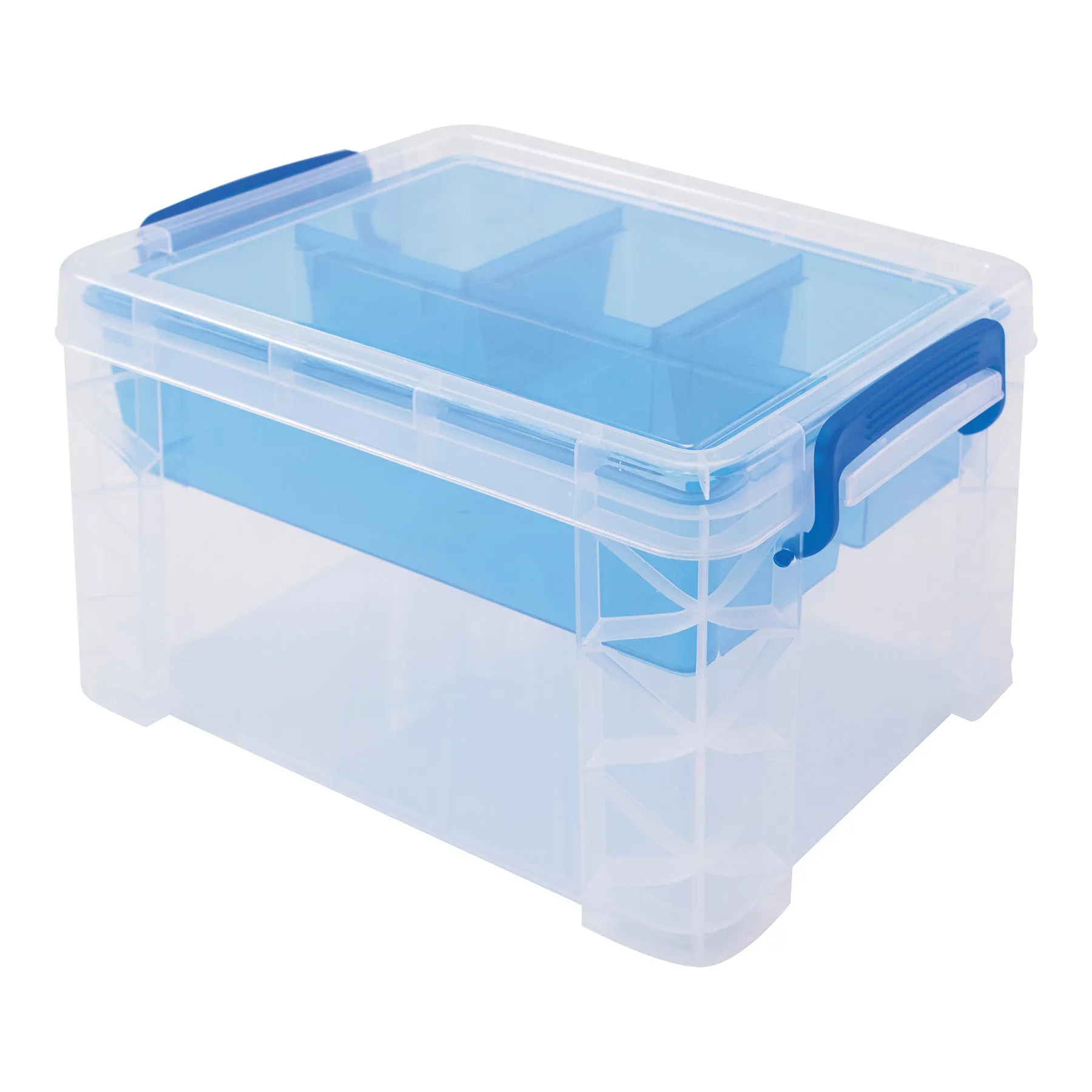 Advantus Super Stacker Divided Storage Box with Insert (AVT 37375)