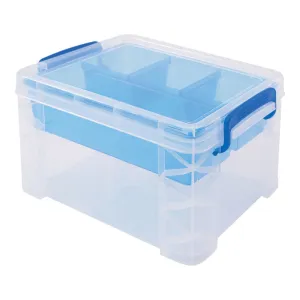 Advantus Super Stacker Divided Storage Box with Insert (AVT 37375)