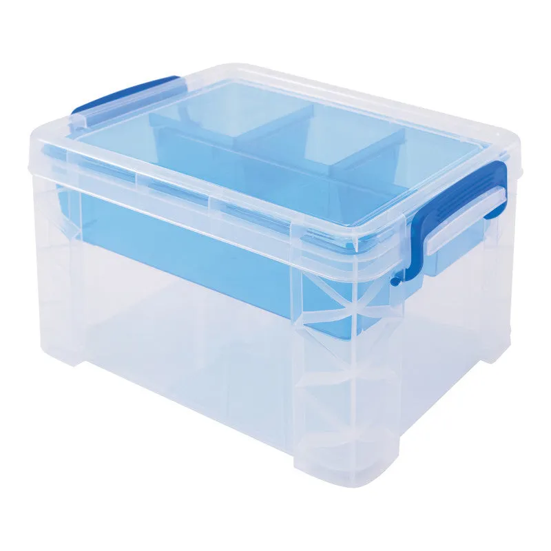 Advantus Super Stacker Divided Storage Box with Insert (AVT 37375)