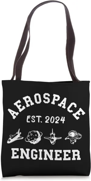 Aerospace Engineer Est.2024 Aeronautical Spacecraft Plane Tote Bag