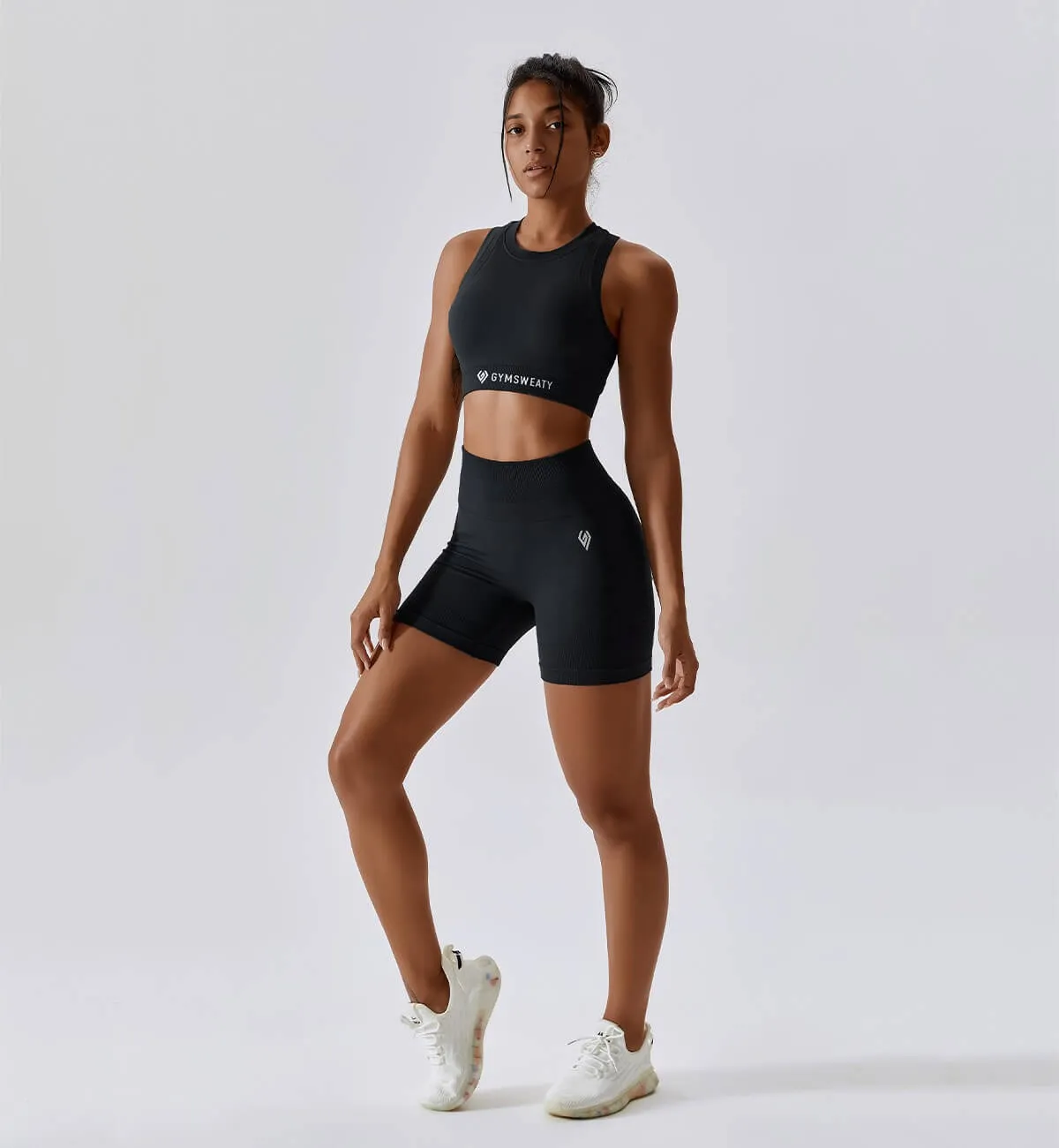 Air Flow Seamless Training Shorts-Obsidian