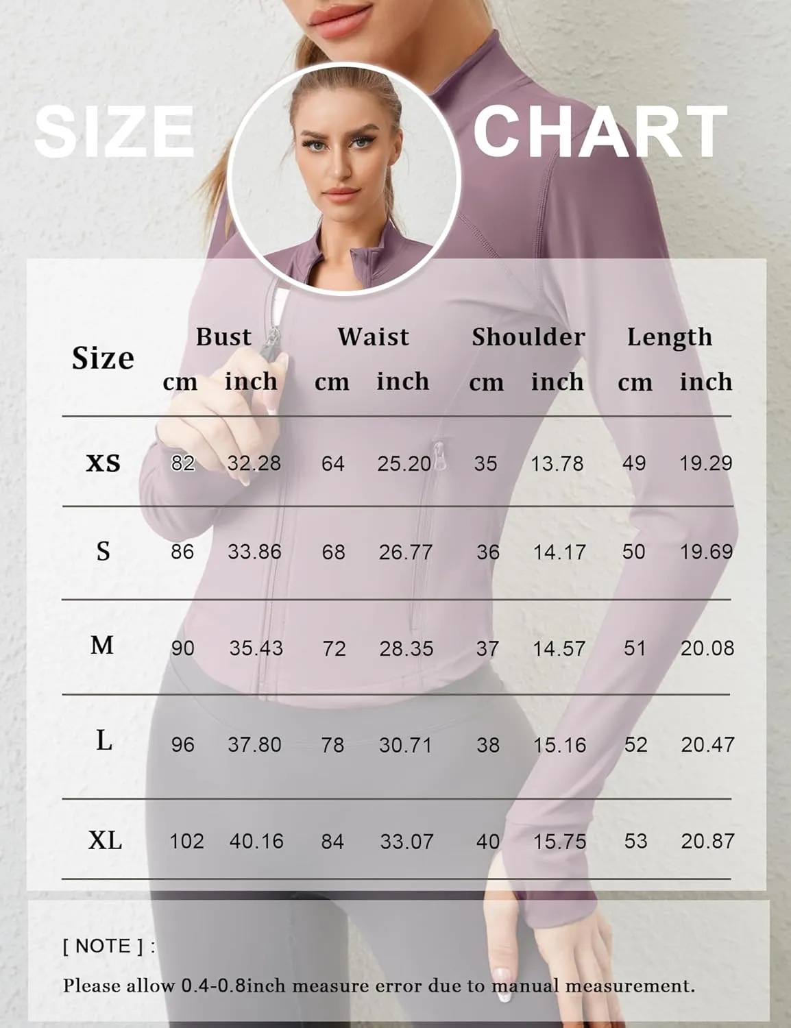 AKEWEI Womens Zip Up Workout Jackets Lightweight Athletic Slim Fit Track Jacket with Inner and Outer Pockets and Thumb Holes