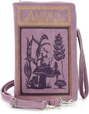 Alice In Wonderland Cover Book Clutch Crossbody Bag