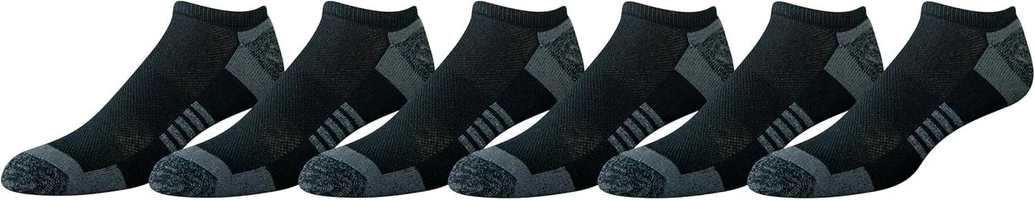 Amazon Essentials Men's Performance Comfortable Cotton Cushioned Breathable Athletic No-Show Sports Socks, 6 Pairs