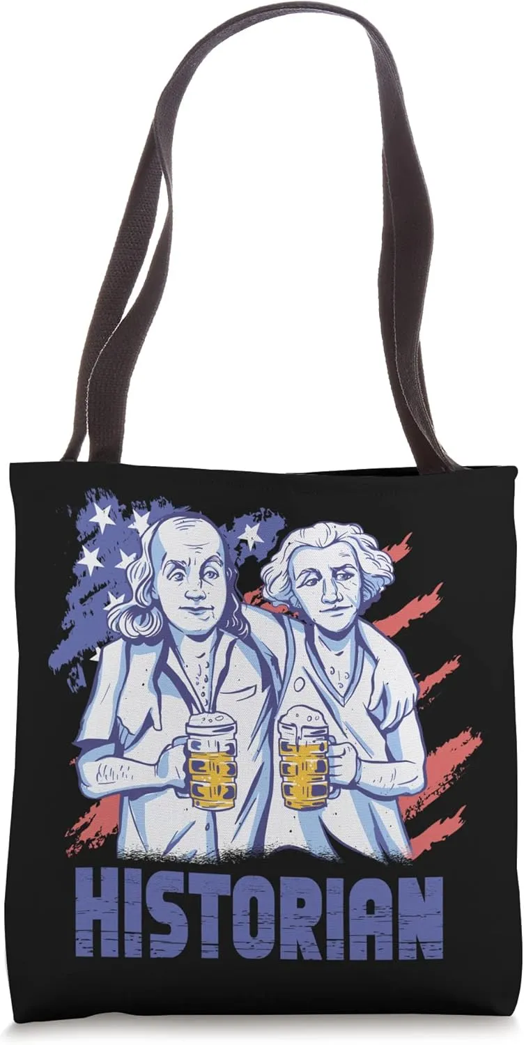 American Historian Usa Us History Student Teacher Historic Tote Bag