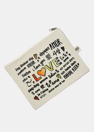 AOA Canvas Pouch - Many Ways to Say Love