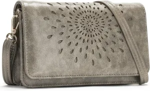 APHISON Crossbody Bags For Women,Wristlet Wallet Phone Purse Shoulder handbags Multi-Function Small RFID Clutch Card Holder