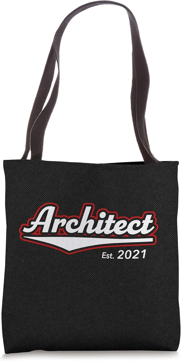 Architect Graduation Est. 2021 Retro Architecture Graduate Tote Bag