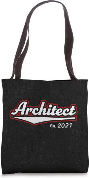 Architect Graduation Est. 2021 Retro Architecture Graduate Tote Bag