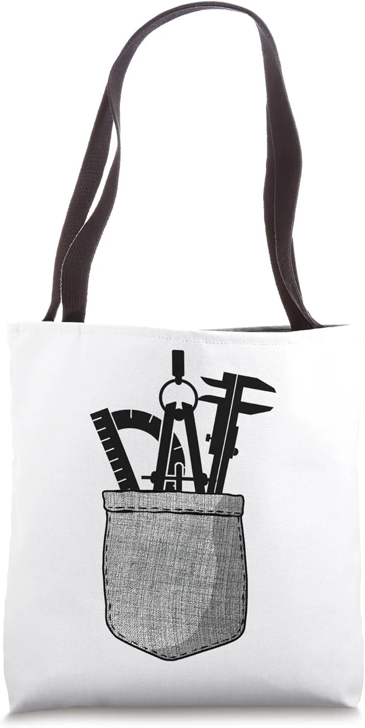 Architect Student Architecture Pocket Tote Bag