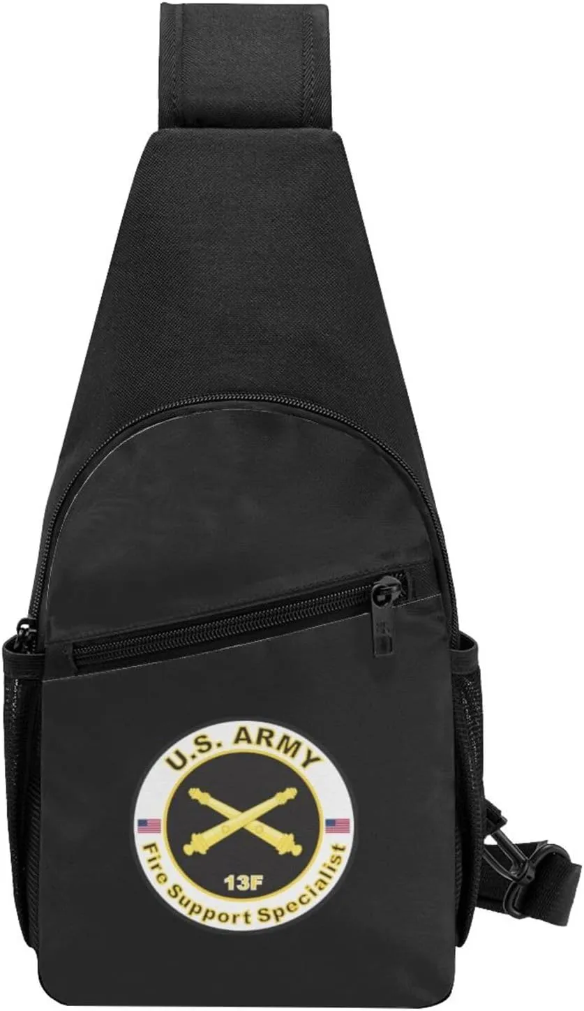 Army Mos 13f Fire Support Specialist Unisex Chest Bag Lightweight Crossbody Shoulder Bag Travel Pocket
