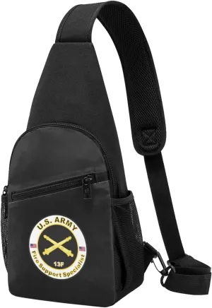 Army Mos 13f Fire Support Specialist Unisex Chest Bag Lightweight Crossbody Shoulder Bag Travel Pocket