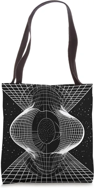 Astrophysics Artistic Wormhole Space Travel Physics Diagram Tote Bag