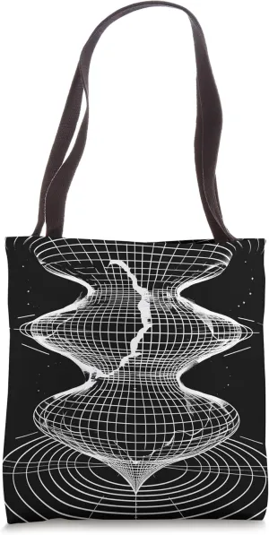 Astrophysics Artistic Wormhole Space Travel Physics Diagram Tote Bag