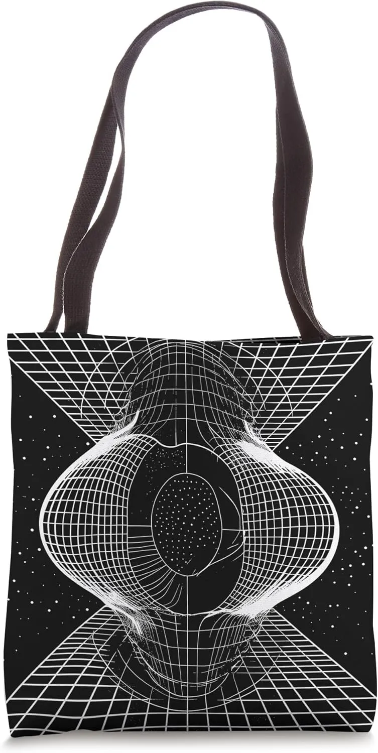 Astrophysics Artistic Wormhole Space Travel Physics Diagram Tote Bag