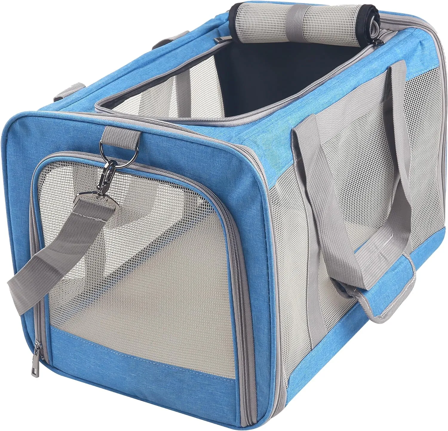 ATVobi Portable Cat Carrier for Small to Large Cats - Soft, Airline Approved, Blue