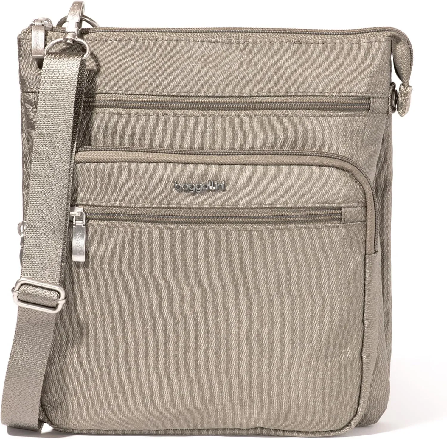 Baggallini Crossbody Bag for Women 10" X 10.7" Lightweight Handbags with RFID Card Slots Interior Divider
