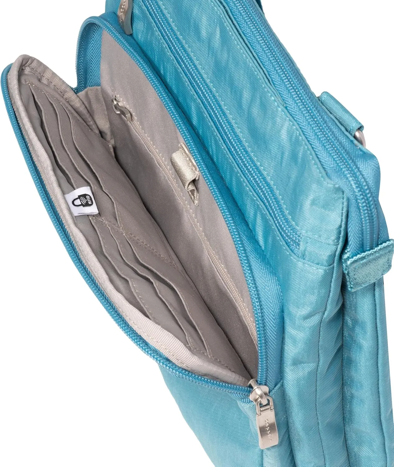 Baggallini Crossbody Bag for Women 10" X 10.7" Lightweight Handbags with RFID Card Slots Interior Divider