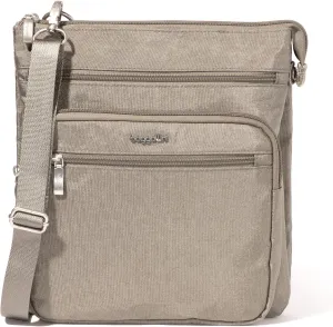 Baggallini Crossbody Bag for Women 10" X 10.7" Lightweight Handbags with RFID Card Slots Interior Divider