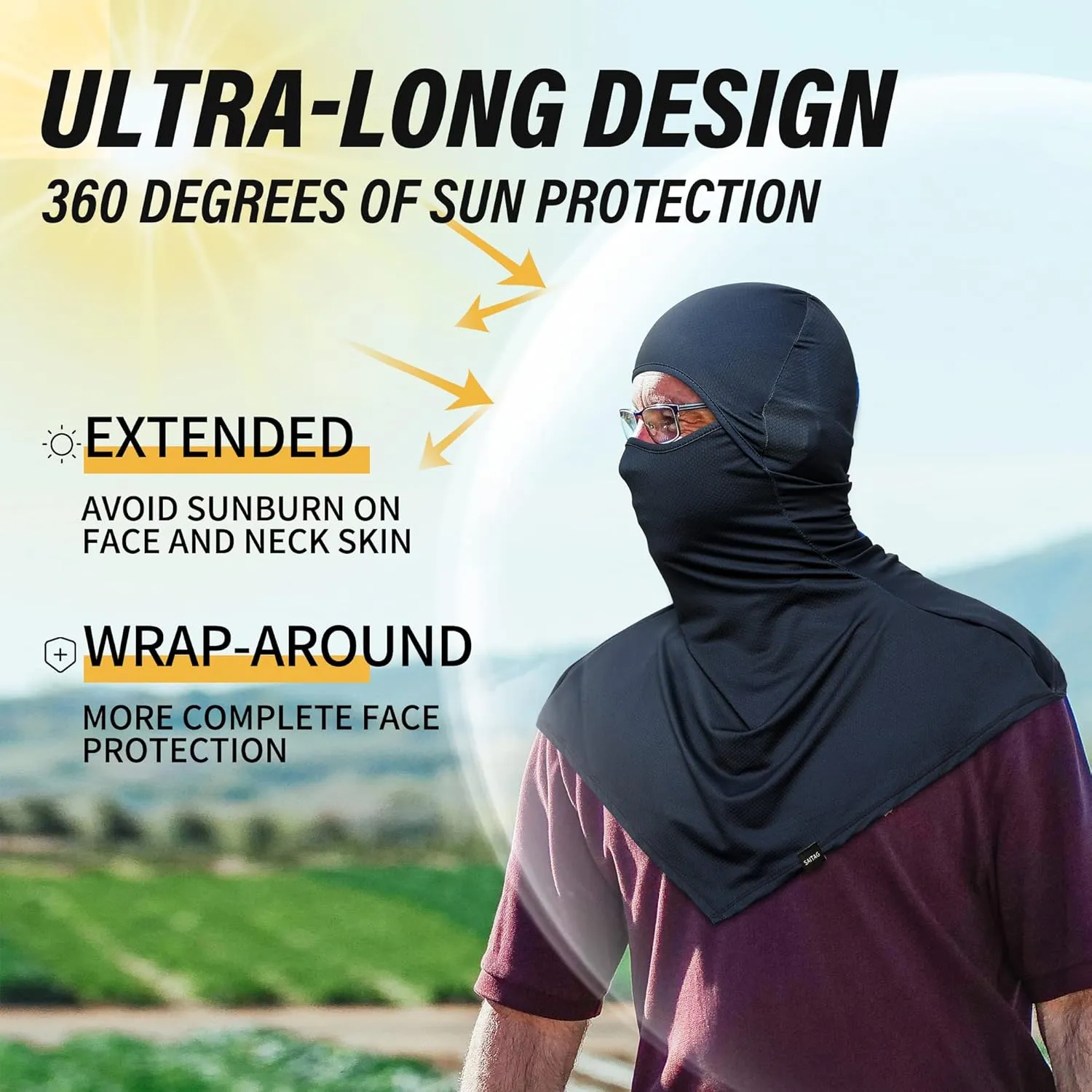 Balaclava Summer Protection Face Mask Breathable Motorcycle Hood Helmet Liners Outdoor Cycling Hiking Sports