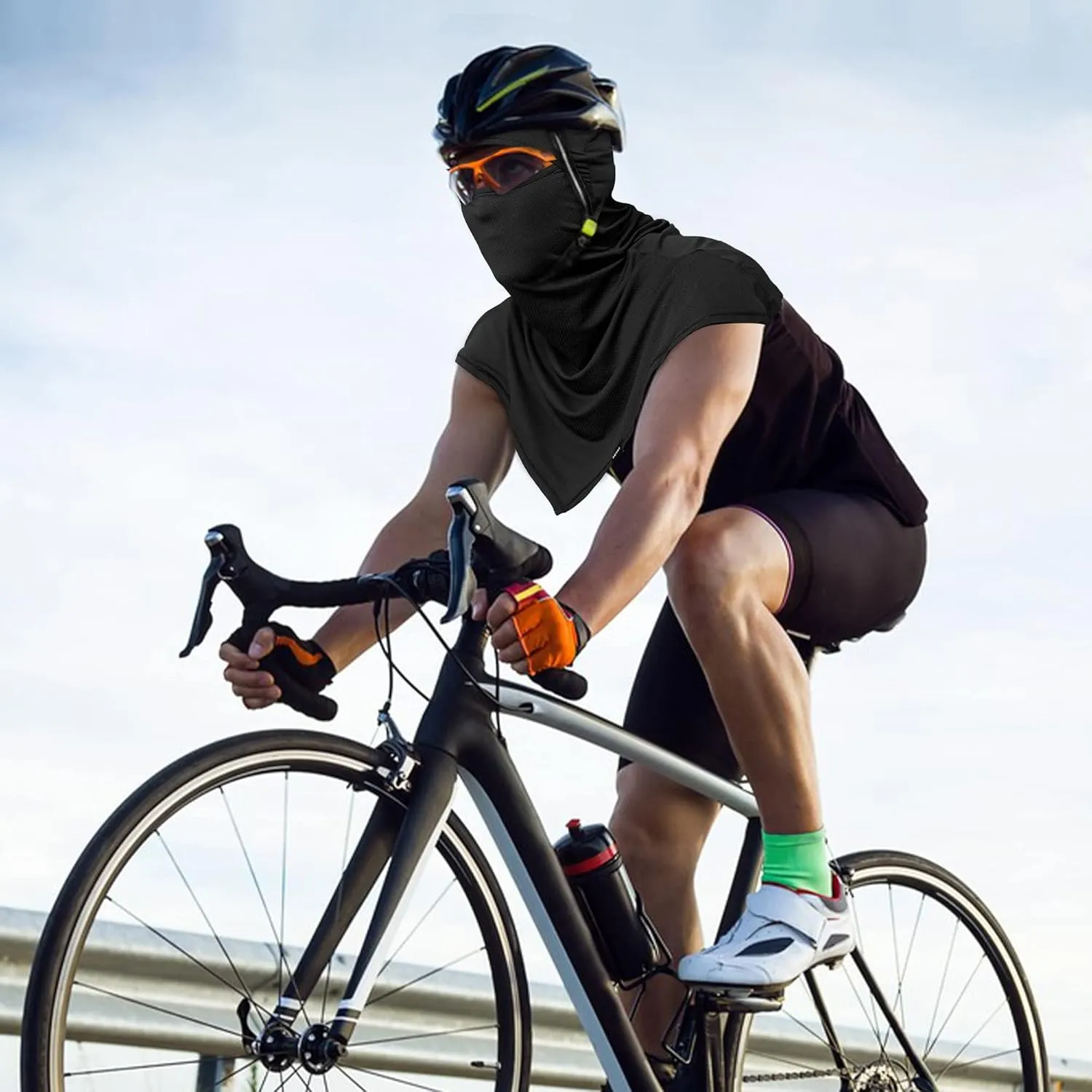 Balaclava Summer Protection Face Mask Breathable Motorcycle Hood Helmet Liners Outdoor Cycling Hiking Sports