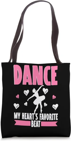 Ballet Ballerina Dancing Pointe Shoes Pirouette Women Kids Tote Bag
