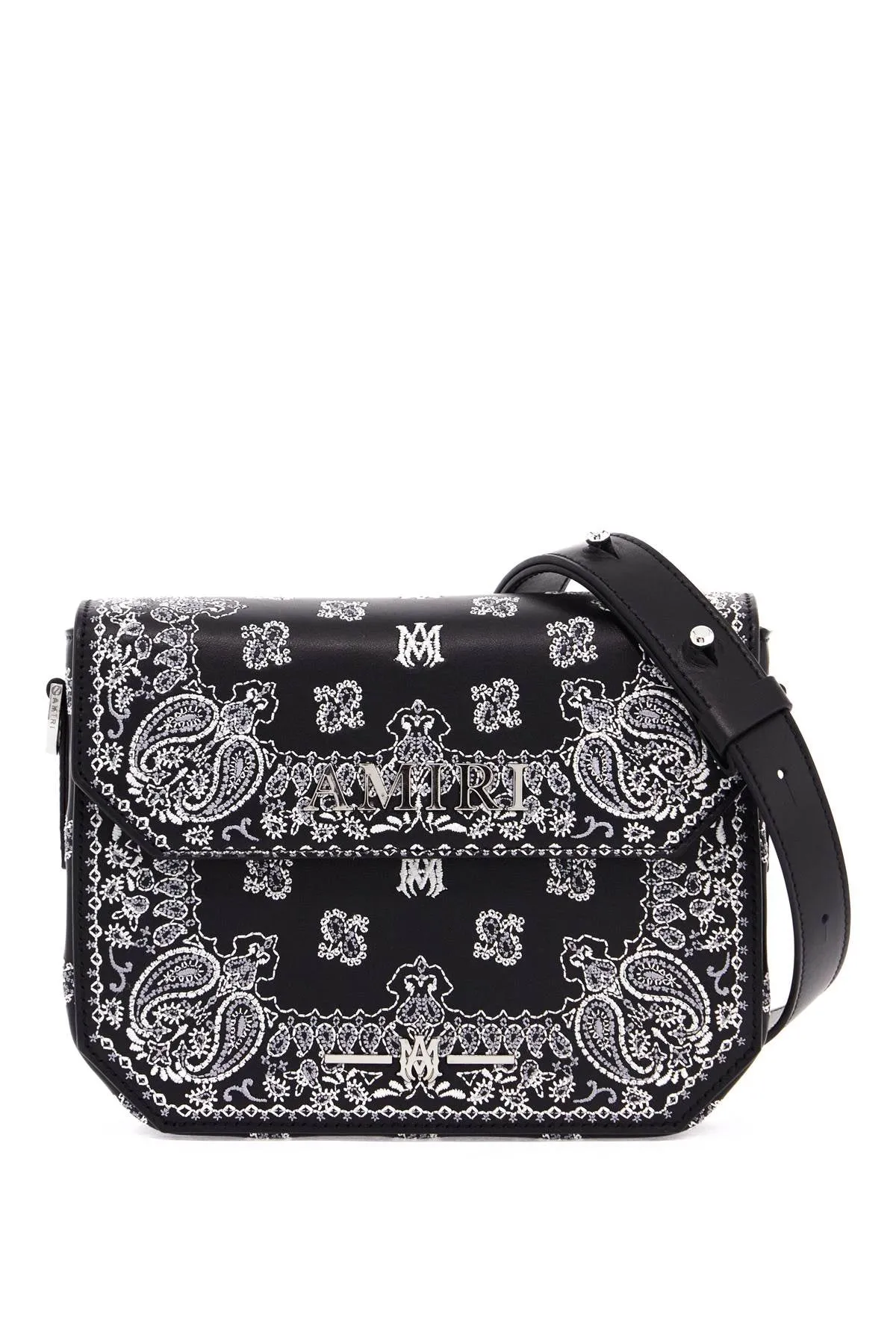 bandana embroidered crossbody bag with shoulder