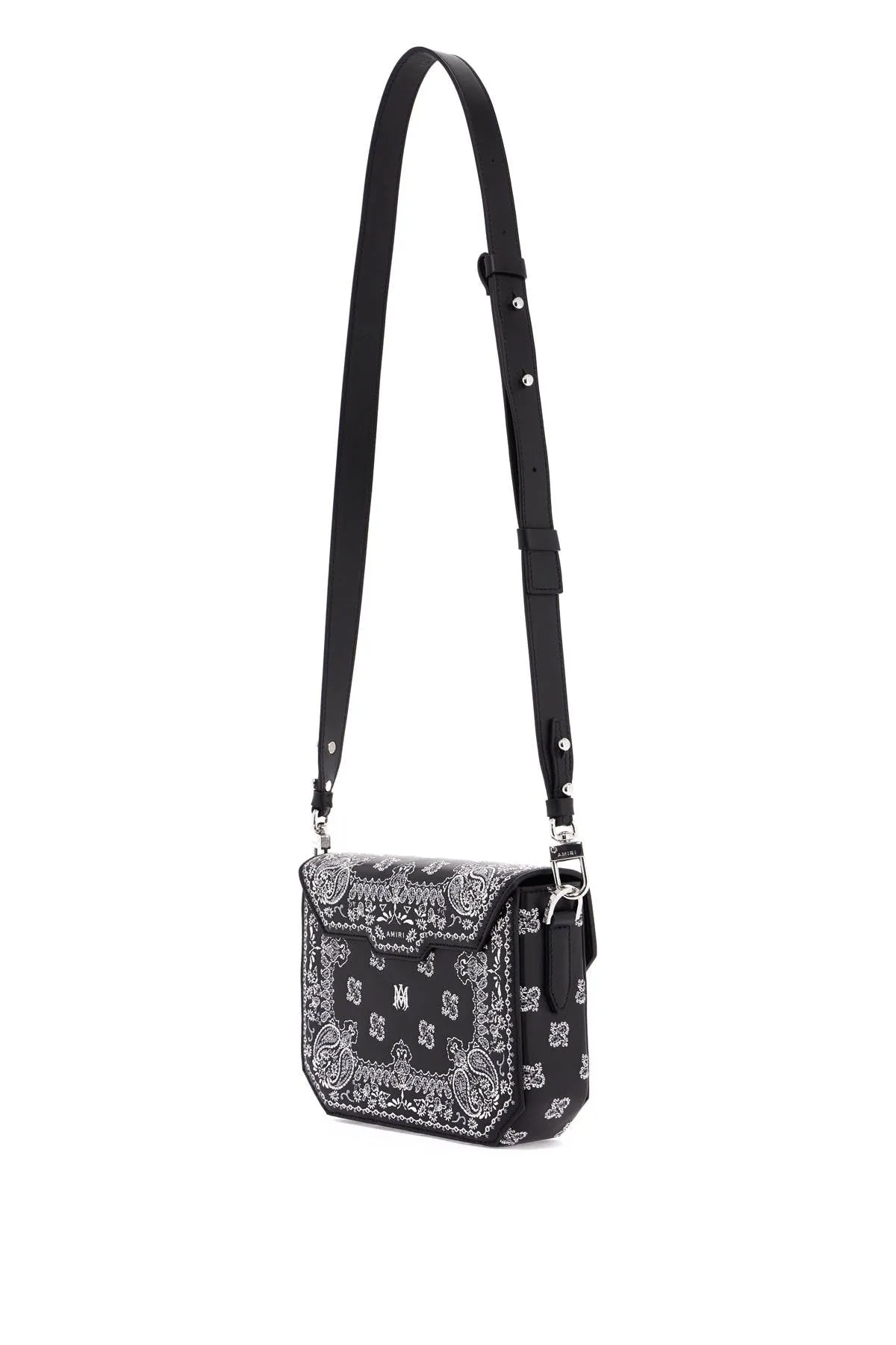 bandana embroidered crossbody bag with shoulder