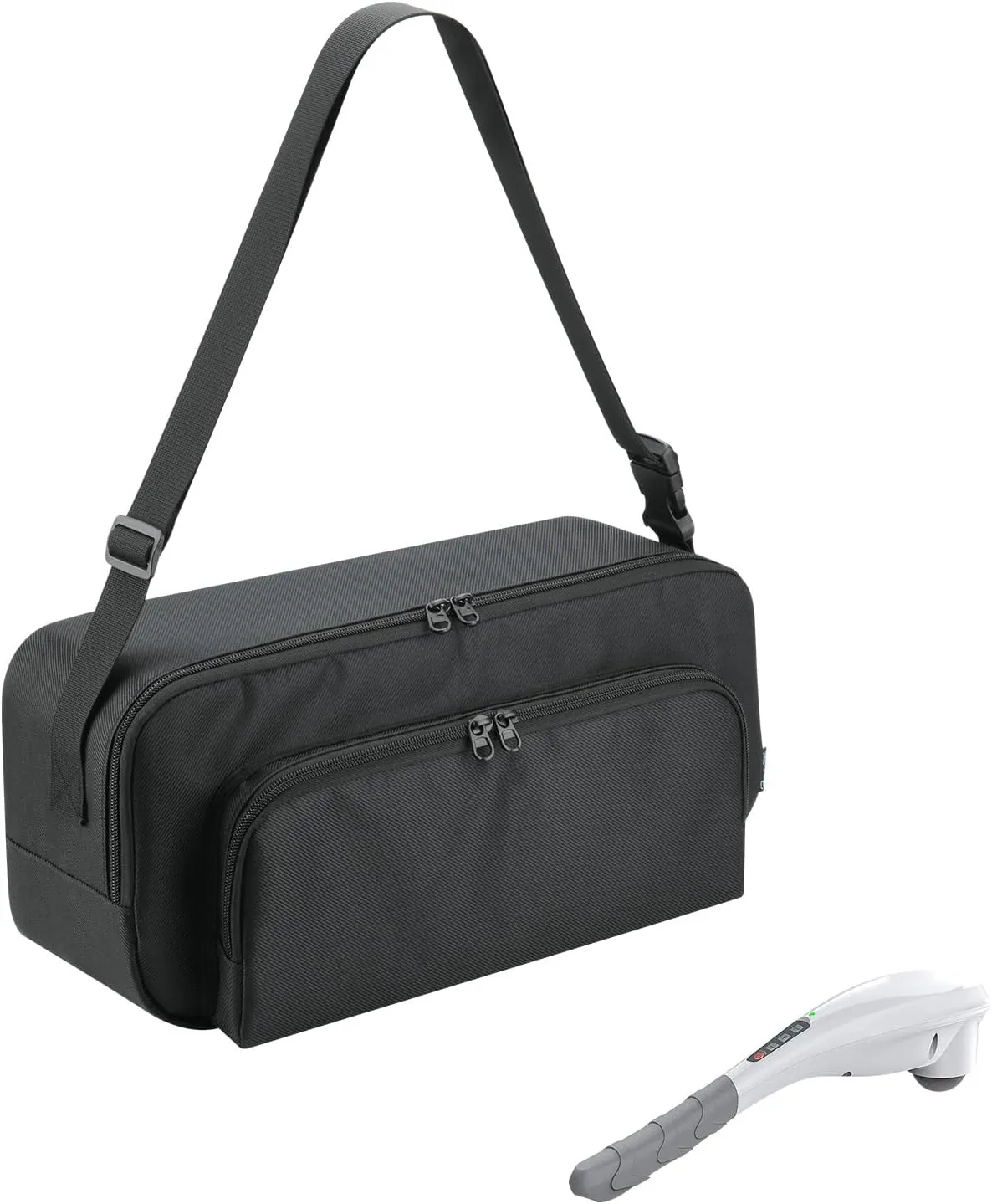 Beautyflier Nylon Shoulder Bag Compatible with RENPHO Hand Held Deep Tissue Massager, Travel Bag for Handheld Tissue Neck Back Massager, Storage Bag for Handheld Massager, Fits Travel (Bag Only)