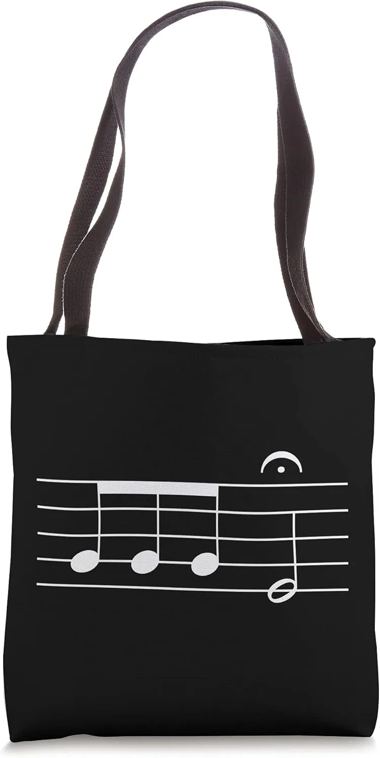 Beethoven 5th Symphony Notes Classical Music Composer Tote Bag