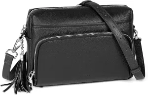 befen Genuine Leather Crossbody Purses for Women Lightweight Small Crossbody Bags Purse with Built in RFID Blocking Wallet