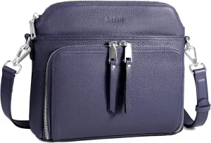 befen Genuine Leather Crossbody Purses for Women, Women's Small Crossbody Shoulder Bag with Built in RFID Wallet
