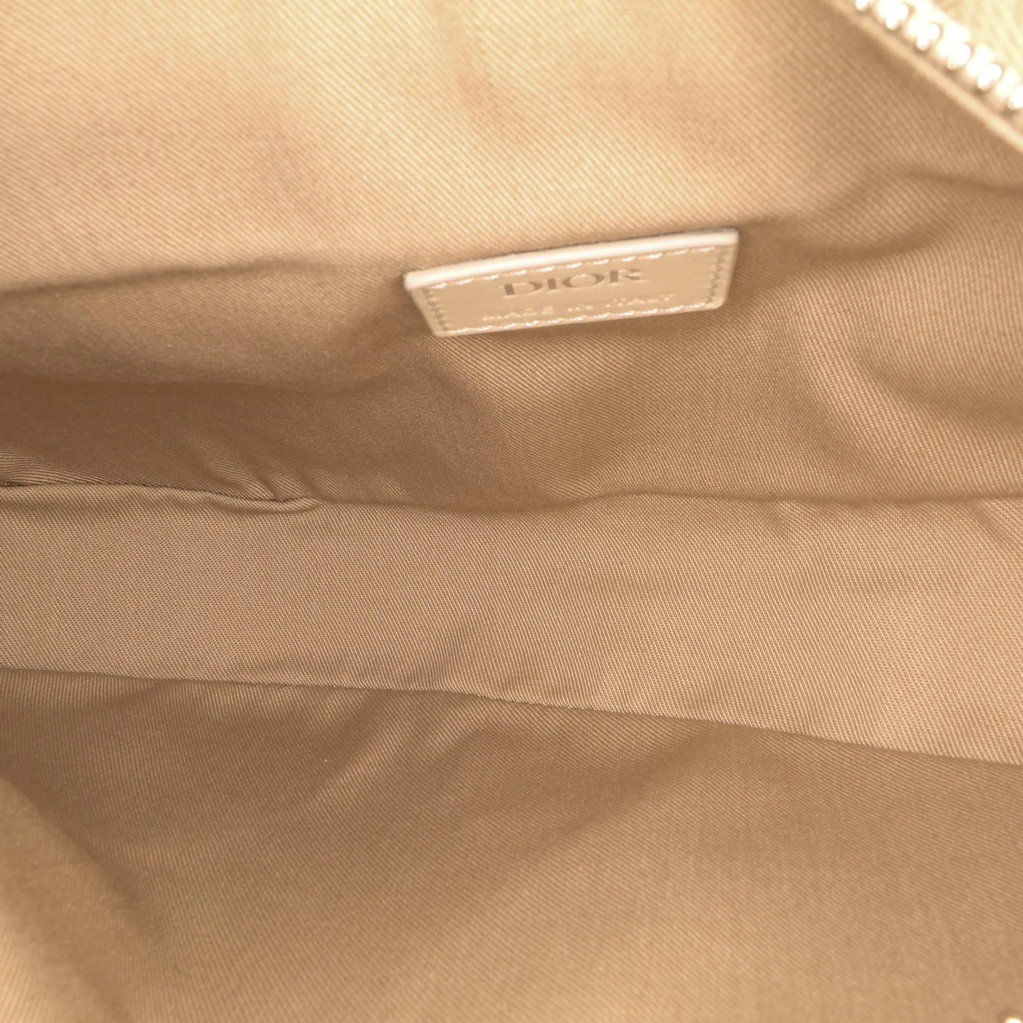 Beige Dior Coated Canvas CD Diamond Nautic Saddle Crossbody