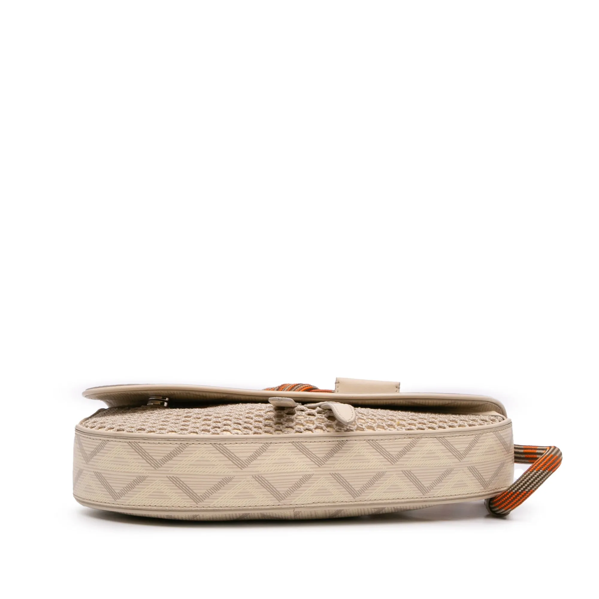 Beige Dior Coated Canvas CD Diamond Nautic Saddle Crossbody