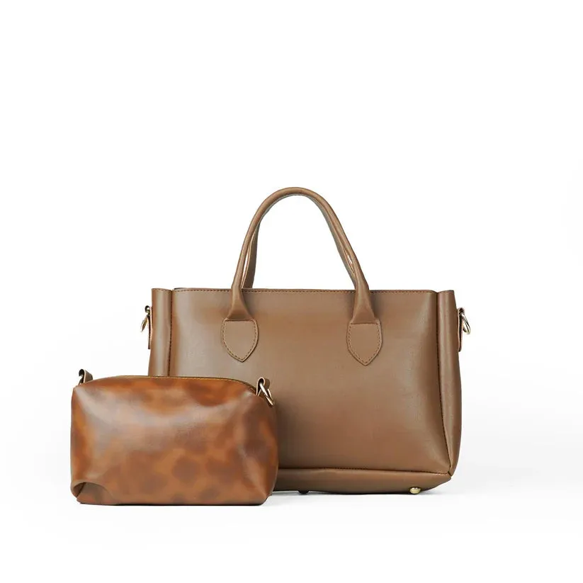 BERRY BROWN 2 pcs bag set