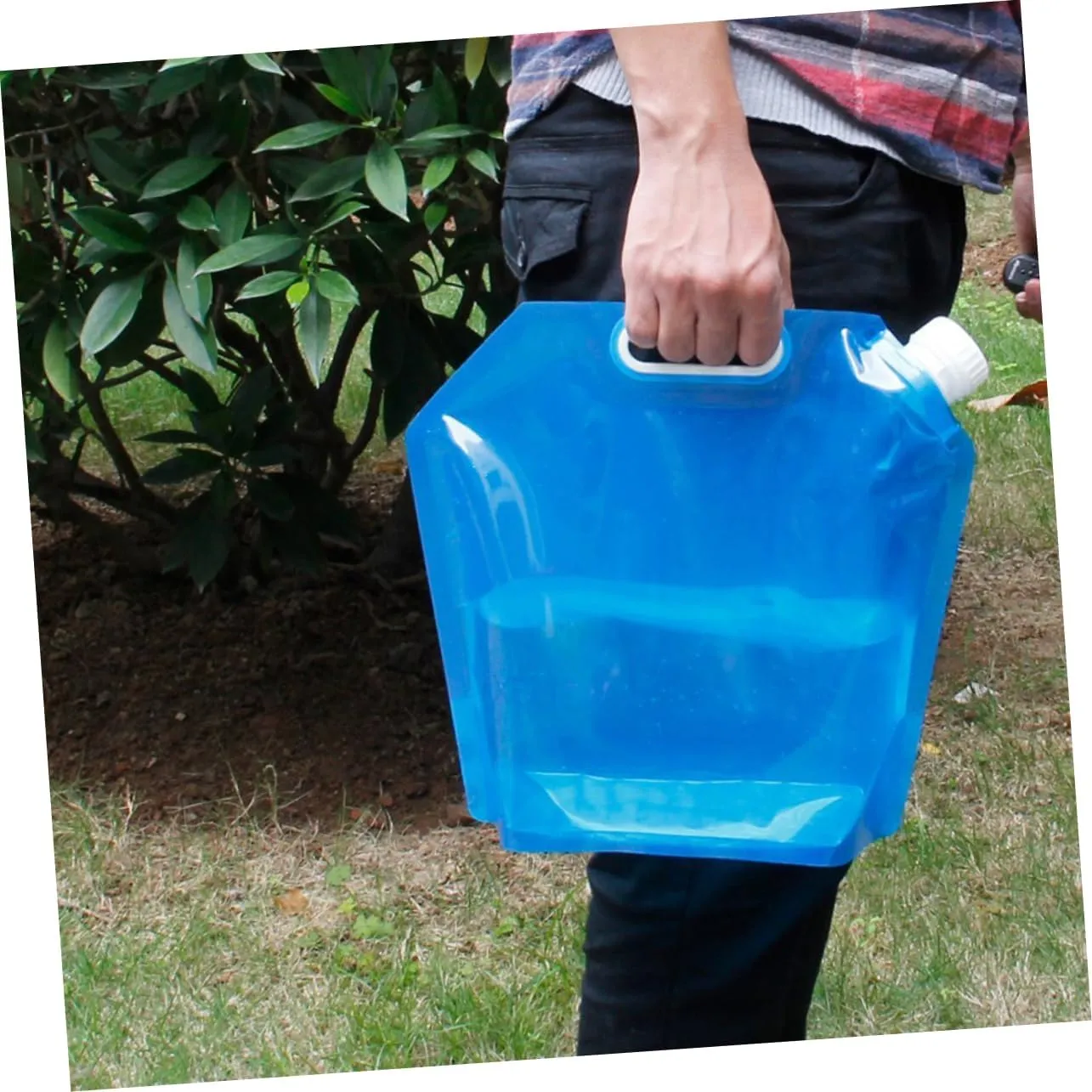 BESPORTBLE 2pcs Ultra-light 10l Water Bag Portable Folding Storage Tank for Outdoor
